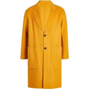Ami Wool Yellow/Orange Coat in Medium/US 38